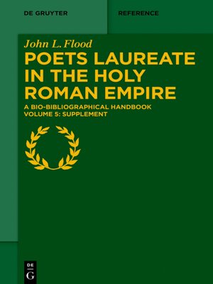 cover image of Poets Laureate in the Holy Roman Empire